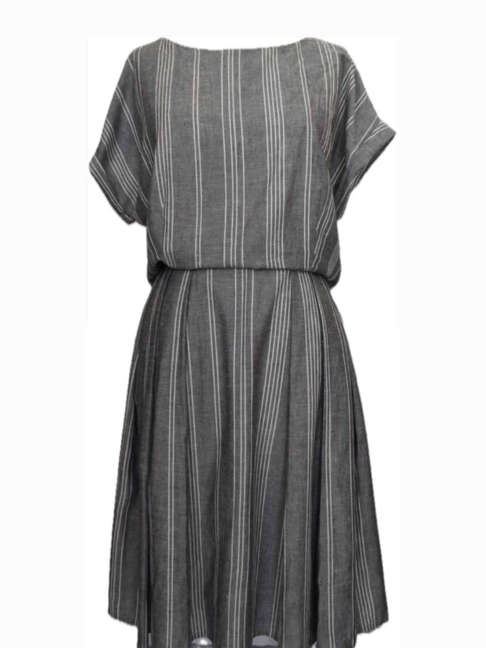 NWT Halogen Gray Striped Dress
